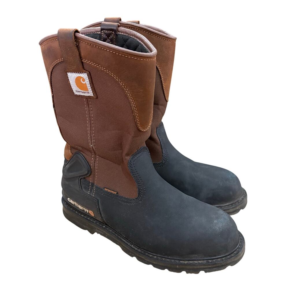 Carhartt Heritage Waterproof Insulated 11" Steel Toe Wellington Boots 10.5 Wide
